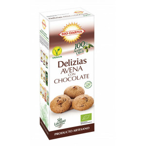 Biscuiti din ovaz cu ciocolata bio 125g Bio Darma