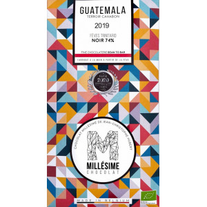 Ciocolata neagra 74% belgiana, artizanala, Guatemala, eco 70g, Millesime