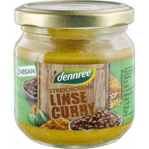 Crema tartinabila cu linte si curry bio 180g Dennree