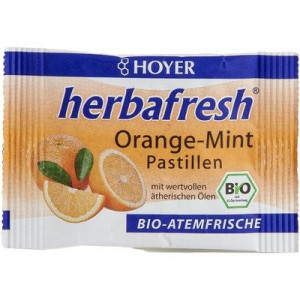Herbafresh pastile respiratie proaspata cu menta si portocale eco 17g