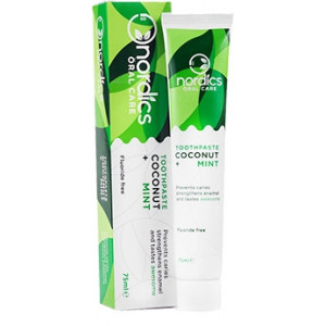 Pasta de dinti anticarie cu cocos si menta bio, 75ml Nordics