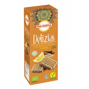 Biscuiti din ovaz cu quinoa, scortisoara si lamaie bio 125g Bio Darma