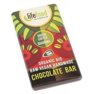 Lifefood MINI ciocolata cu guarana si cafea verde raw eco 15g