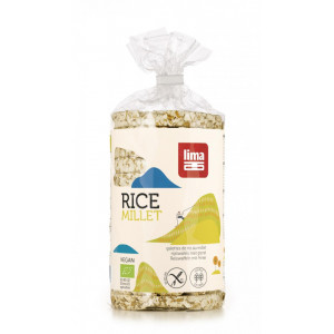 Rondele din orez expandat cu mei eco 100g Lima