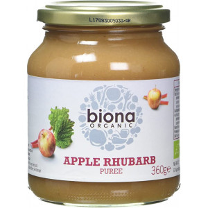 Piure de mere si rubarba eco 360g Biona