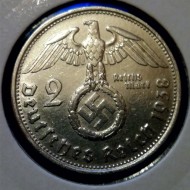 2 Райхсмарки от 1938 г.