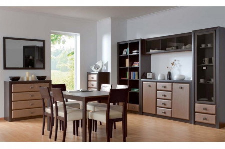 Comoda Koln 2 Usi 4 Sertare Wenge Shtroks