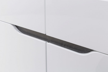 Vitrina / Bufet Brando 4 Usi MDF Alb lucios LED