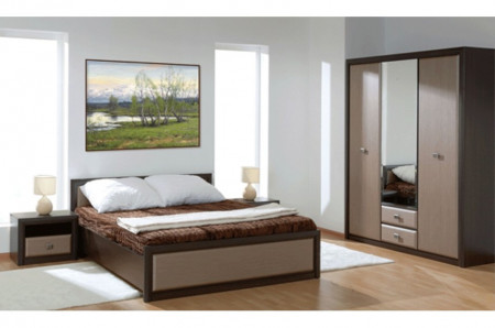 Comoda Koln 2 Usi 4 Sertare Wenge Shtroks
