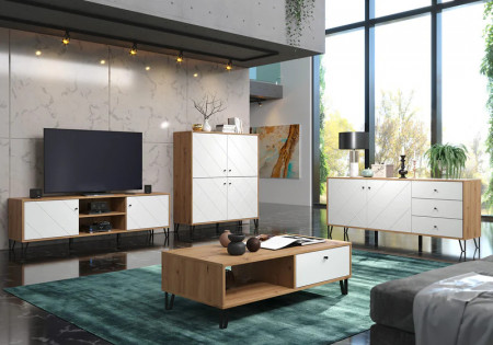 Comoda TV Bollo, MDF, 2 Usi