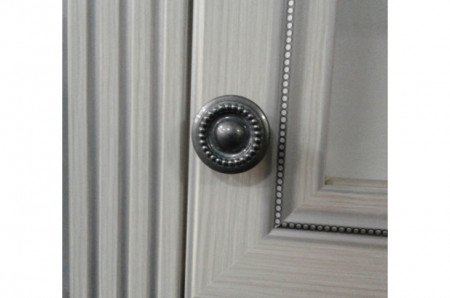 Dulap cu Oglinda Jazz, 4 Usi 2 Sertare, Pin Argintiu