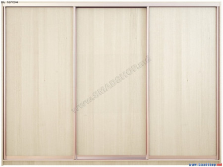 Dulap Lux 3 Usi Oglinda, 2 Sertare, 240X220X60 CM Sonoma