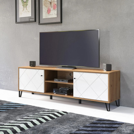 Comoda RTV Bollo, MDF, 2 Usi