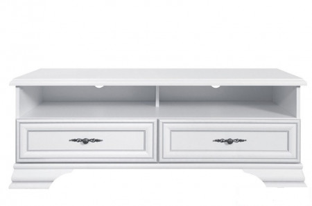 Comoda TV Idento, 2 Sertare, Alb Alpin