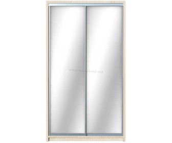Dulap Lux 2 Usi Glisante si 2 Sertare, 1 Oglinda, 120x220x60 CM Sonoma