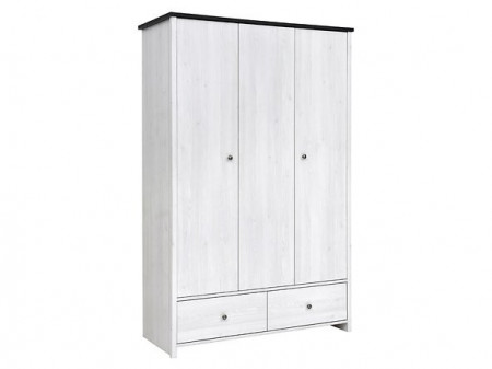 Dulap Porto, 3 Usi si 2 Sertare, 128.5X55.5X199.5 CM