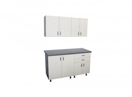 Set Bucătărie Sofia 1.4 metri cu Blat Imitaţie Beton