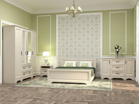 Noptiera Bavaria, MDF, Vanilie Supermat