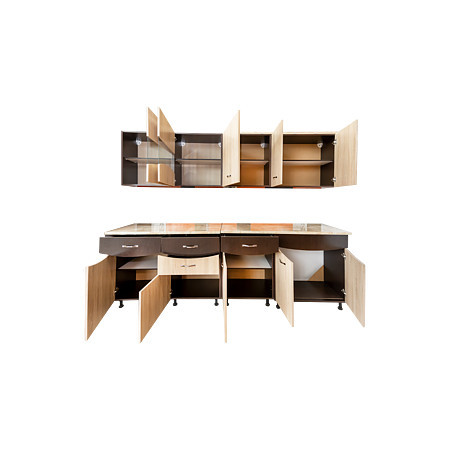 Set Bucătărie Daky, 2.6 metri, Wenge Magia + Stejar Sonoma