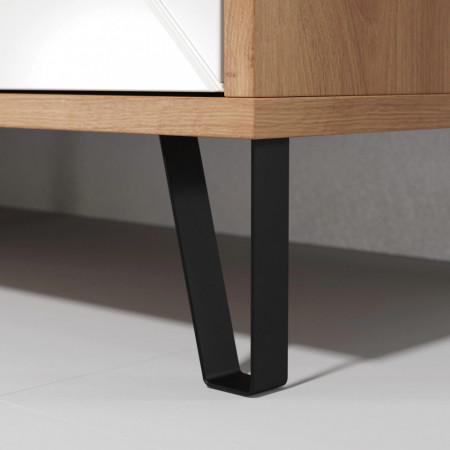 Comoda Bufet Bollo, MDF, 2 Usi si 3 Sertare