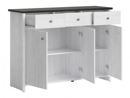 Comoda 3 Usi si 3 Sertare Porto, 128.5X40X94 CM