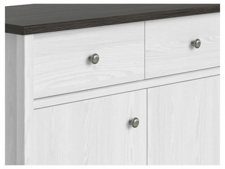 Comoda 3 Usi si 3 Sertare Porto, 128.5X40X94 CM