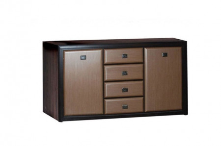 Comoda Koln 2 Usi 4 Sertare Wenge Shtroks