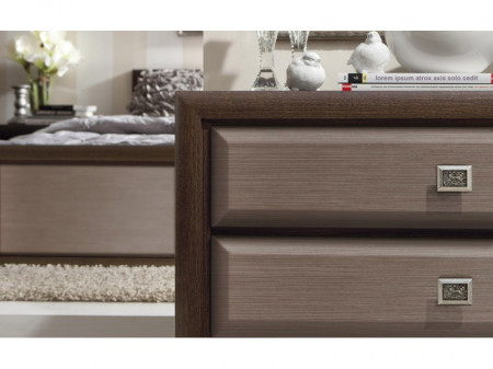 Comoda Koln 2 Usi 4 Sertare Wenge Shtroks