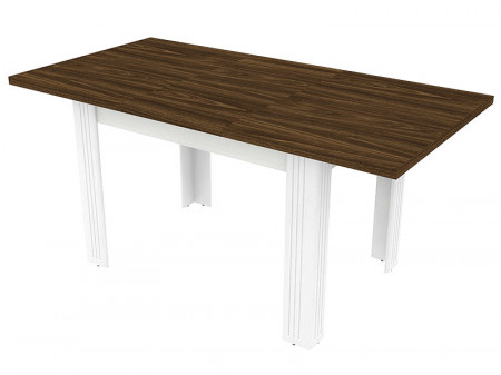 Masa Extensibila Scandi, MDF Alb + Stejar Burbon