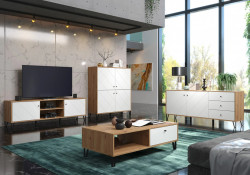 Comoda RTV Bollo, MDF, 2 Usi
