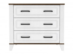 Comoda Scandi MDF, 3 Sertare, Alb mat