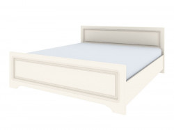Dormitor MDF Bavaria, Dulap 4 Usi si 2 Sertare, Vanilie Mat