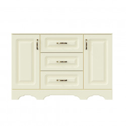 Dormitor MDF Boston, Vanilie Supermat, Dulap 4 Usi