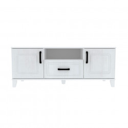 Comoda RTV Nordic, 2 Usi si 1 Sertar, Alb Supermat