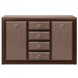 Dormitor Koln, MDF Wenge Shtroks, Dulap 3 Usi