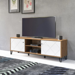 Comoda RTV Bollo, MDF, 2 Usi