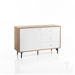 Comoda TV Bollo, MDF, 1 Usa 3 Sertare