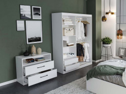 Dressing Val 138 CM, 1 Usa Oglinda/ 1 Usa Alb