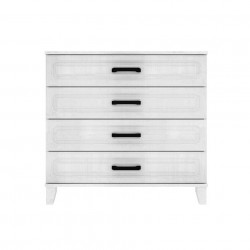 Comoda 4 Sertare, Paris, Alb Supermat