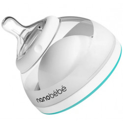 Nanobebe Biberon 150 ml, Turcoaz, 0+ luni, Set 2 Buc