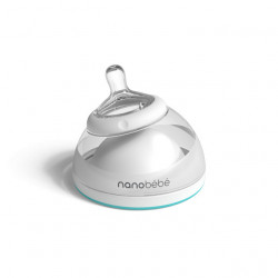 Nanobebe Biberon 150 ml, Turcoaz, 0+ luni