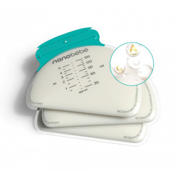 Pungi de stocare lapte matern, 25 buc, Nanobebe 