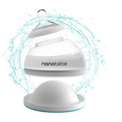 Nanobebe Biberon 150 ml, Turcoaz, 0+ luni