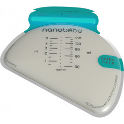 Pungi de stocare lapte matern, 50 buc, Nanobebe 