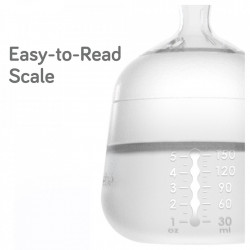 Biberon din silicon x 2 Buc, 150 ml, alb, Nanobebe