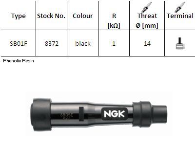 NGK - Pipa bachelita SB01F