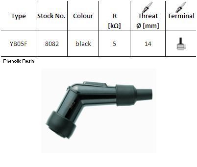 NGK - Pipa bachelita YB05F