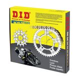 DID - Kit lant Ducati 848 '08-, pinioane 15/39, lant 525ZVM-X-098 Gold X-Ring<br> (Format din 105-551-15 / 115-504-39 / 1-559-098)