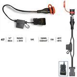 TECMATE - CABLU ADAPTOR DUCATI '10- >SAE, 15AH L=0.3M #47