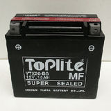 TOPLITE YUASA - Acumulator fara intretinere YTX20-BS